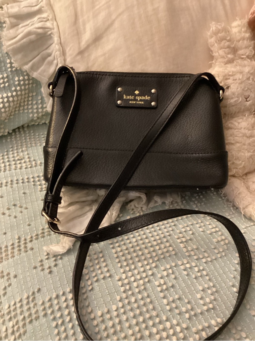 Kate Spade Black Leather Crossbody Bag